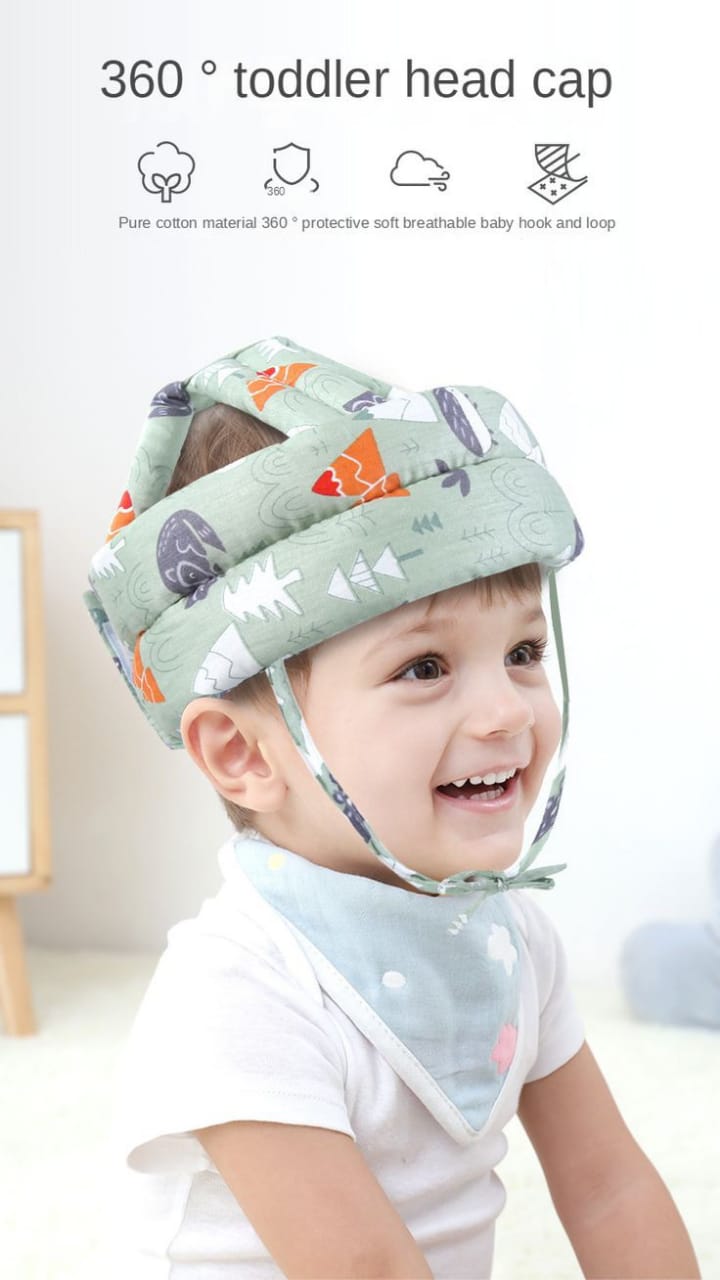 Baby Head Safety Helmet & Free Baby Tooth Brush. - Ashiyna Shopping Mall